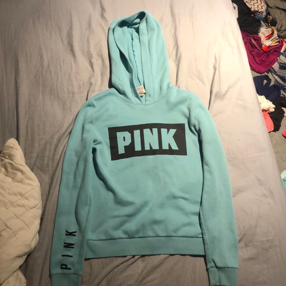 PINK women’s blue hoodie